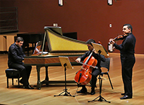 Grupo de alunos do Departamento de Música da FFCLRP-USP