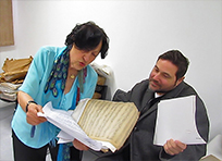Soprano Edmar Ferretti e o Prof. Dr. Rubens R. Ricciardi